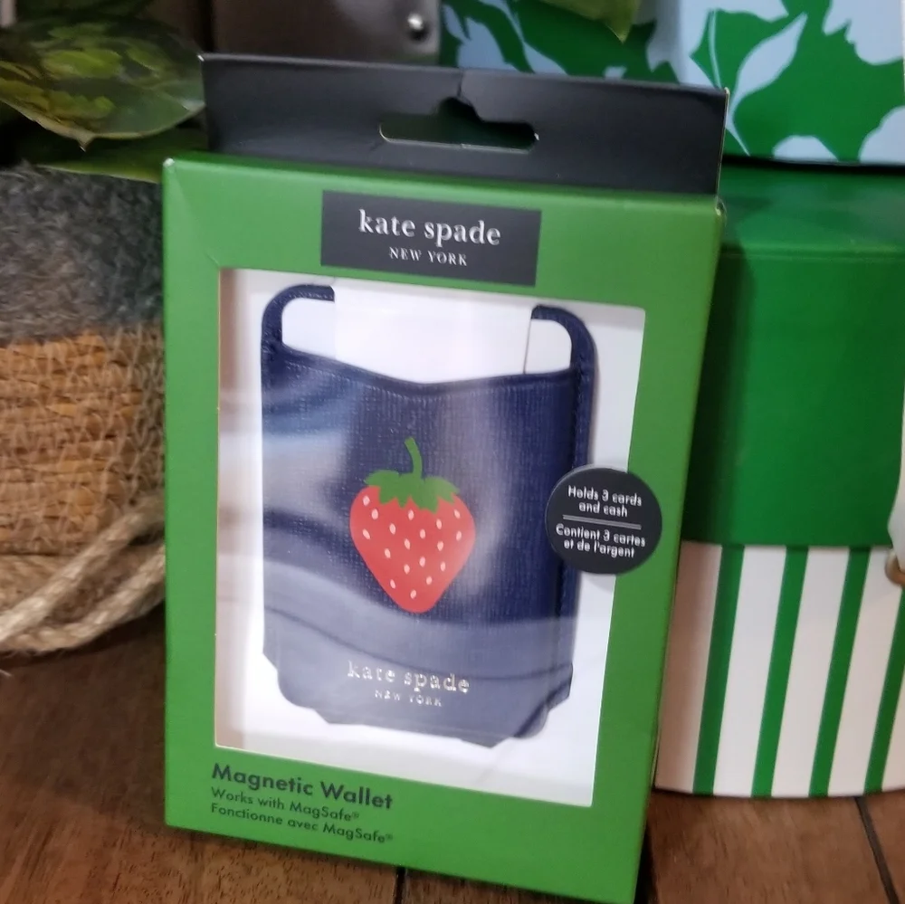 Kate Spade X Target Magnetic Wallet with Strawberry Design